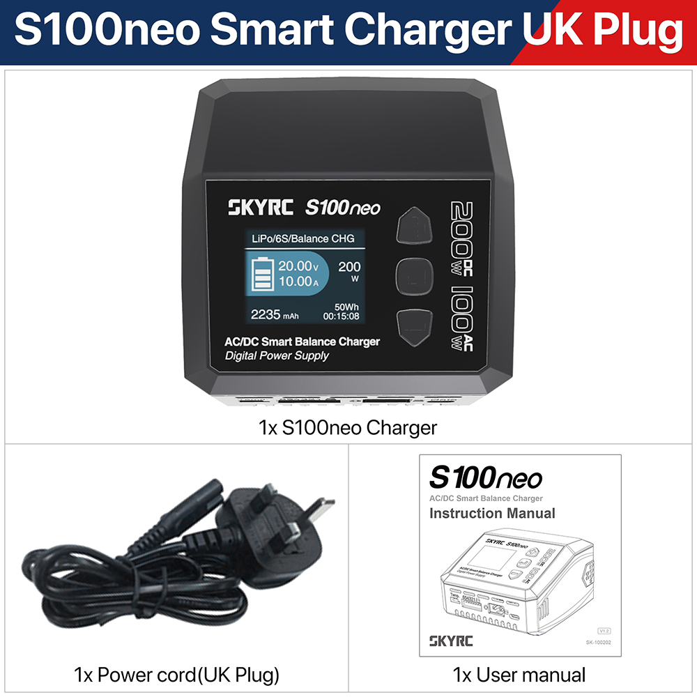 SkyRC S100neo Balanslader AC/D - Drone Charger recensie en prijs
